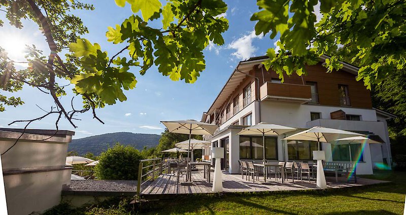 Ansicht vom Wald Thula Wellnesshotel in Bayern